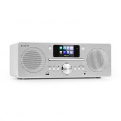 auna Harvard Minicadena Internet-/DAB+ y radio FM reproductor de CD Bluetooth blanco